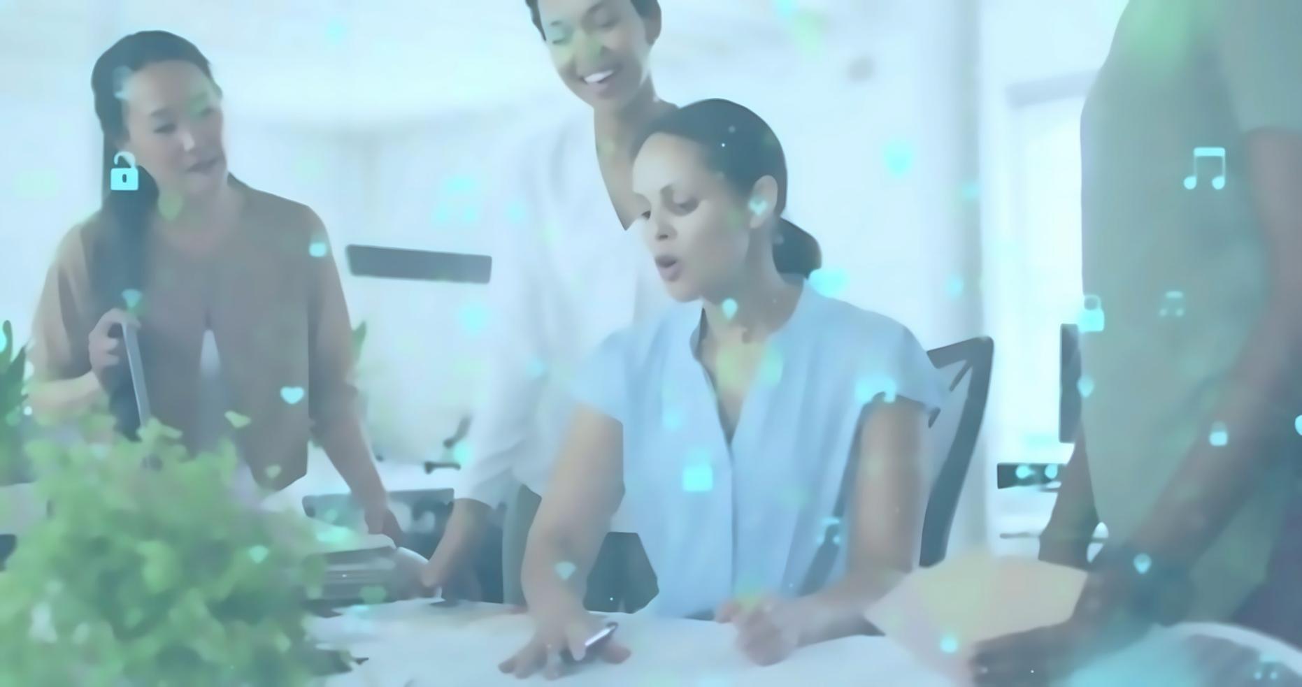 Distributed network consensus illustration